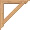 Ekena Millwork Traditional Traditional Smooth Bracket w/ Offset Brace, Western Red Cedar, 5 1/2"W x 28"D x 28"H BKT0604X28X28TRA01SWR - alternate 4